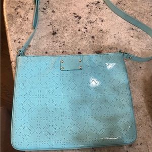 Kate Spade Darby Metro Tiffany Blue Crossbody Bag WKRU1877